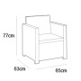Keter Silla de jardín Monaco grafito de , Sillas de jardín - Ref: Foro24-441305, Precio: 140,90 €, Descuento: %
