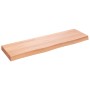 Encimera baño madera maciza tratada marrón claro 100x30x(2-6)cm by , Countertops - Ref: Foro24-3156127, Price: 62,96 €, Disco...