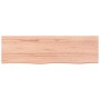 Encimera baño madera maciza tratada marrón claro 100x30x(2-6)cm by , Countertops - Ref: Foro24-3156127, Price: 62,96 €, Disco...