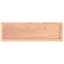 Encimera baño madera maciza tratada marrón claro 100x30x(2-6)cm by , Countertops - Ref: Foro24-3156127, Price: 62,96 €, Disco...
