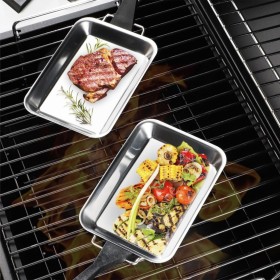 HI Juego de sartenes para barbacoa 6 piezas acero inoxidable by , BBQ accessories - Ref: Foro24-445560, Price: 13,93 €, Disco...