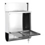 HI Buzón con compartimento de periódicos acero inox 30,5x9,6x33,5 cm von , Briefschlitze - Ref: Foro24-445595, Preis: 39,08 €...