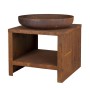 Esschert Design Brasero con almacenaje para leña color oxidado 62 cm by , Chimneys - Ref: Foro24-444907, Price: 373,96 €, Dis...