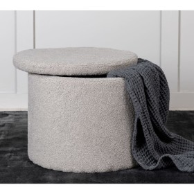 Venture Home Puf Dunken felpa gris 51x51x43 cm by , Ottomans - Ref: Foro24-444802, Price: 73,89 €, Discount: %