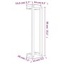 Toallero de madera maciza de pino 23x18x90 cm by , Towel racks - Ref: Foro24-822397, Price: 18,55 €, Discount: %