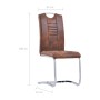 Juego de comedor 9 piezas piel de ante artificial marrón von , Möbelsets für Küchen und Esszimmer - Ref: Foro24-3053174, Prei...