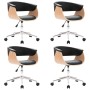 Sillas de comedor giratorias 4 unidades cuero sintético negro by , dining chairs - Ref: Foro24-3054882, Price: 645,68 €, Disc...