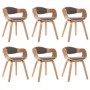 Sillas de comedor 6 unidades madera curvada y tela gris taupe von , Essstühle - Ref: Foro24-3054823, Preis: 830,07 €, Rabatt: %