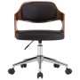 Sillas de comedor giratorias 2 uds madera curvada y cuero negro von , Essstühle - Ref: Foro24-3054926, Preis: 304,24 €, Rabat...