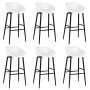 Mesa alta y taburetes de bar 7 piezas negro y blanco von , Möbelsets für Küchen und Esszimmer - Ref: Foro24-3057474, Preis: 5...
