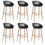 Mesa alta y taburetes de bar 7 piezas blanco y negro von , Möbelsets für Küchen und Esszimmer - Ref: Foro24-3057448, Preis: 5...
