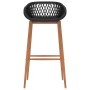 Mesa alta y taburetes de bar 7 piezas blanco y negro von , Möbelsets für Küchen und Esszimmer - Ref: Foro24-3057448, Preis: 5...