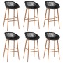 Mesa alta y taburetes de bar 7 piezas negro von , Möbelsets für Küchen und Esszimmer - Ref: Foro24-3057476, Preis: 582,59 €, ...