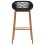 Mesa alta y taburetes de bar 7 piezas negro von , Möbelsets für Küchen und Esszimmer - Ref: Foro24-3057476, Preis: 582,59 €, ...