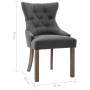 Sillas de comedor 6 unidades tela gris von , Essstühle - Ref: Foro24-3058306, Preis: 919,88 €, Rabatt: %