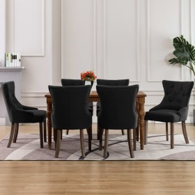 Sillas de comedor 6 unidades tela negras von , Essstühle - Ref: Foro24-3058304, Preis: 976,69 €, Rabatt: %