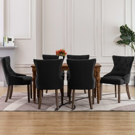 Sillas de comedor 6 unidades tela negras von , Essstühle - Ref: Foro24-3058304, Preis: 976,69 €, Rabatt: %