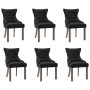 Sillas de comedor 6 unidades tela negras von , Essstühle - Ref: Foro24-3058304, Preis: 976,69 €, Rabatt: %