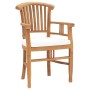Set de comedor de jardín 5 pzas y cojines madera maciza de teca de , Conjuntos de jardín - Ref: Foro24-3060011, Precio: 809,7...