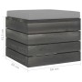 Otomana de palets para jardín con cojín madera de pino de , Sofás modulares de exterior - Ref: Foro24-3061696, Precio: 80,76 ...