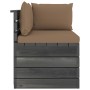 Sofá de palets de jardín 2 plazas y cojines madera maciza pino by , Garden sets - Ref: Foro24-3061739, Price: 232,32 €, Disco...