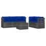 Muebles de palets de jardín 6 piezas cojines madera maciza pino de , Conjuntos de jardín - Ref: Foro24-3061897, Precio: 581,66 €
