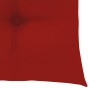 Silla mecedora de madera maciza de teca con cojín rojo von , Gartenstühle - Ref: Foro24-3062778, Preis: 162,81 €, Rabatt: %