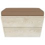 Otomana de palets de jardín con cojín madera abeto impregnada by , Modular outdoor sofas - Ref: Foro24-3063380, Price: 60,29 ...