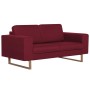 Sofá de 2 plazas de tela color vino tinto von , Sofas - Ref: Foro24-281393, Preis: 394,18 €, Rabatt: %