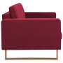 Sofá de 2 plazas de tela color vino tinto von , Sofas - Ref: Foro24-281393, Preis: 394,18 €, Rabatt: %