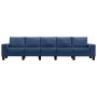 Sofá de 5 plazas de tela azul von , Sofas - Ref: Foro24-287144, Preis: 548,61 €, Rabatt: %