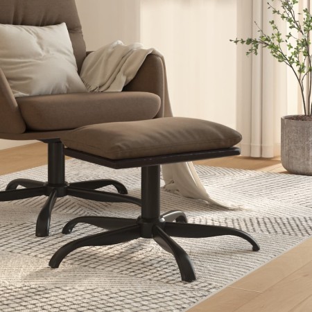 Reposapiés de tela y cuero sintético marrón 60x60x36 cm by , Ottomans - Ref: Foro24-341599, Price: 36,15 €, Discount: %