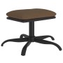 Reposapiés de tela y cuero sintético marrón 60x60x36 cm by , Ottomans - Ref: Foro24-341599, Price: 36,15 €, Discount: %