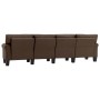 Sofá de 4 plazas de tela marrón von , Sofas - Ref: Foro24-287173, Preis: 493,62 €, Rabatt: %