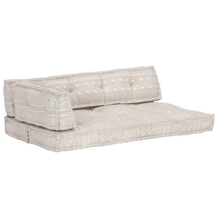 Cojín para sofá de palés tela marrón claro patchwork by , Cushions for chairs and sofas - Ref: Foro24-287724, Price: 157,17 €...