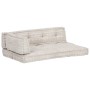 Cojín para sofá de palés tela marrón claro patchwork by , Cushions for chairs and sofas - Ref: Foro24-287724, Price: 157,17 €...