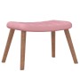 Silla mecedora con reposapiés terciopelo rosa by , Rocking chairs - Ref: Foro24-327758, Price: 159,56 €, Discount: %