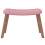 Silla mecedora con reposapiés terciopelo rosa by , Rocking chairs - Ref: Foro24-327758, Price: 159,56 €, Discount: %