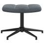 Sillón de relax con taburete terciopelo gris oscuro by , Armchairs - Ref: Foro24-328107, Price: 145,07 €, Discount: %