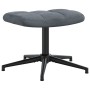 Sillón de relax con taburete terciopelo gris oscuro by , Armchairs - Ref: Foro24-328107, Price: 145,07 €, Discount: %