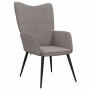 Sillón de relax de tela gris taupe by , Armchairs - Ref: Foro24-327950, Price: 99,38 €, Discount: %