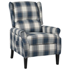 Sillón reclinable de tela azul de , Sillones - Ref: Foro24-329309, Precio: 218,68 €, Descuento: %