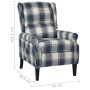 Sillón reclinable de tela azul von , Sessel - Ref: Foro24-329309, Preis: 218,68 €, Rabatt: %