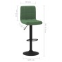 Taburete de cocina de terciopelo verde oscuro von , Küchenhocker - Ref: Foro24-334297, Preis: 78,17 €, Rabatt: %