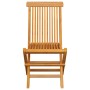 Sillas de jardín 6 uds con cojines negros madera de teca by , Garden chairs - Ref: Foro24-3065597, Price: 404,32 €, Discount: %