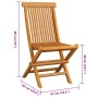 Sillas de jardín 6 uds con cojines negros madera de teca by , Garden chairs - Ref: Foro24-3065597, Price: 404,32 €, Discount: %