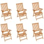 Sillas de jardín 6 uds madera maciza de teca cojines antracita von , Gartenstühle - Ref: Foro24-3065560, Preis: 764,55 €, Rab...