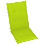 Sillas de jardín 4 uds madera de teca y cojines verde brillante von , Gartenstühle - Ref: Foro24-3065541, Preis: 514,79 €, Ra...