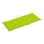 Sillas de jardín 4 uds madera de teca y cojines verde brillante de , Sillas de jardín - Ref: Foro24-3065541, Precio: 514,79 €