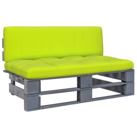 Otomana de jardín de palets madera de pino impregnada gris de , Sofás modulares de exterior - Ref: Foro24-3066491, Precio: 11...
